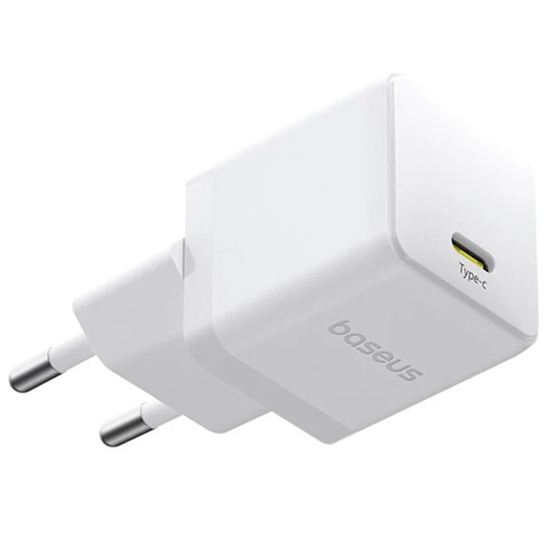 Фото МЗП Baseus Palm Fast Charger PD30W (1USB-C) (P10111605113-00) (Moon White) на vchehle.ua