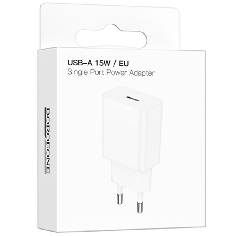 Фото СЗУ Borofone BA111A Star QC3.0 15W (1USB-A) (White) на vchehle.ua