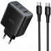 СЗУ Hoco C160A Upgrade PD65W+QC3.0 (1USB-A/2C) + кабель Type-C to Type-C (Black)