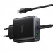 Купить СЗУ Hoco C160A Upgrade PD65W+QC3.0 (1USB-A/2C) + кабель Type-C to Type-C (Black) на vchehle.ua