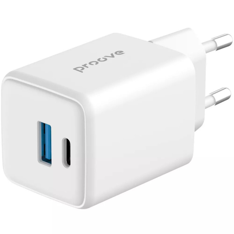 Фото СЗУ Proove Pocket GaN 30W (1USB-A/1C) (White) на vchehle.ua