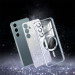 Фото TPU чохол Delight case with Magnetic Safe з захисними лінзами на камеру на Samsung Galaxy S24 FE (Сірий / Lavender Gray) на vchehle.ua