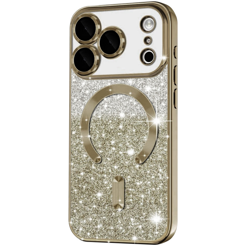 TPU чехол Delight case with Magnetic Safe с защитными линзами на камеру для Apple iPhone 17 Pro (6.3") (Коричневый / Brown)
