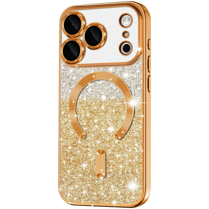 TPU чехол Delight case with Magnetic Safe с защитными линзами на камеру для Apple iPhone 17 Pro (6.3") (Оранжевый / Orange)