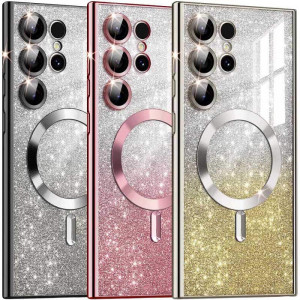 TPU чехол Delight case with Magnetic Safe с защитными линзами на камеру для Samsung Galaxy S26 Ultra