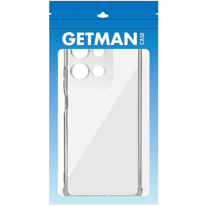 Фото TPU чехол GETMAN Ease logo усиленные углы Full Camera для Motorola Moto G17 (Бесцветный (прозрачный)) в магазине vchehle.ua
