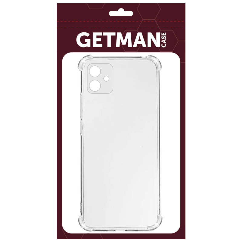 Фото TPU чехол GETMAN Ease logo усиленные углы Full Camera для Samsung Galaxy A07 (Бесцветный (прозрачный)) на vchehle.ua