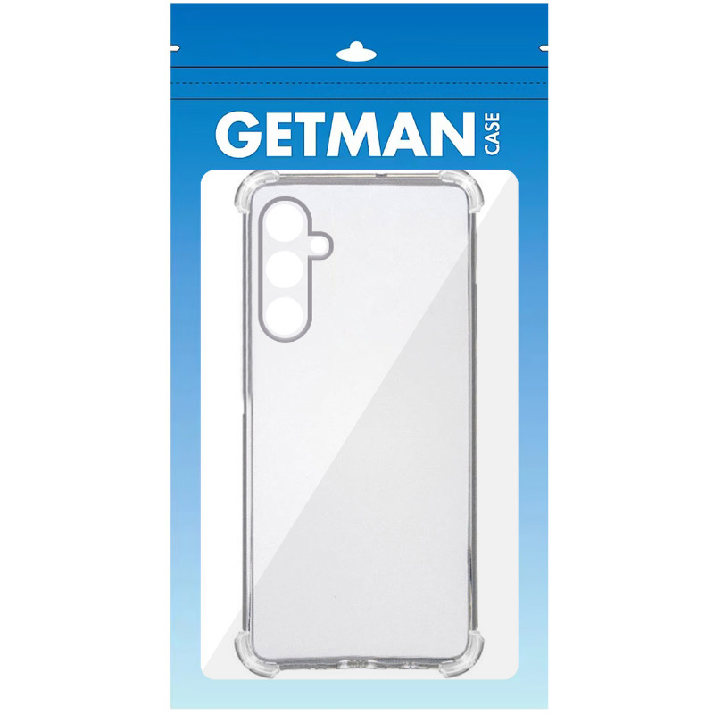 Фото TPU чохол GETMAN Ease logo посилені кути Full Camera на Samsung Galaxy A57 5G (Безбарвний (прозорий)) на vchehle.ua