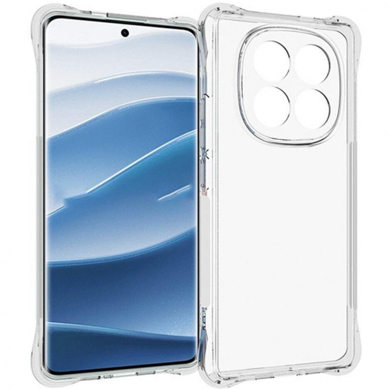 TPU чехол GETMAN Ease logo усиленные углы Full Camera для Xiaomi Poco X7 (Бесцветный (прозрачный))