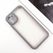 TPU чехол Transparent + Colour 1,5mm для Apple iPhone 12 (6.1") (Grey) в магазине vchehle.ua