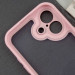 Фото TPU чехол Transparent + Colour 1,5mm для Apple iPhone 16 (6.1") (Pink) в магазине vchehle.ua