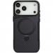 TPU+PC чохол Metal Buttons with Magnetic Safe Carbon Ring на Apple iPhone 17 Pro Max (6.9") (Чорний)