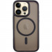 TPU+PC чехол Metal Buttons with Magnetic Safe для Apple iPhone 16 Pro (6.3") (Черный / Black)
