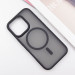 Фото TPU+PC чехол Metal Buttons with Magnetic Safe для Apple iPhone 16 Pro (6.3") (Черный / Black) на vchehle.ua