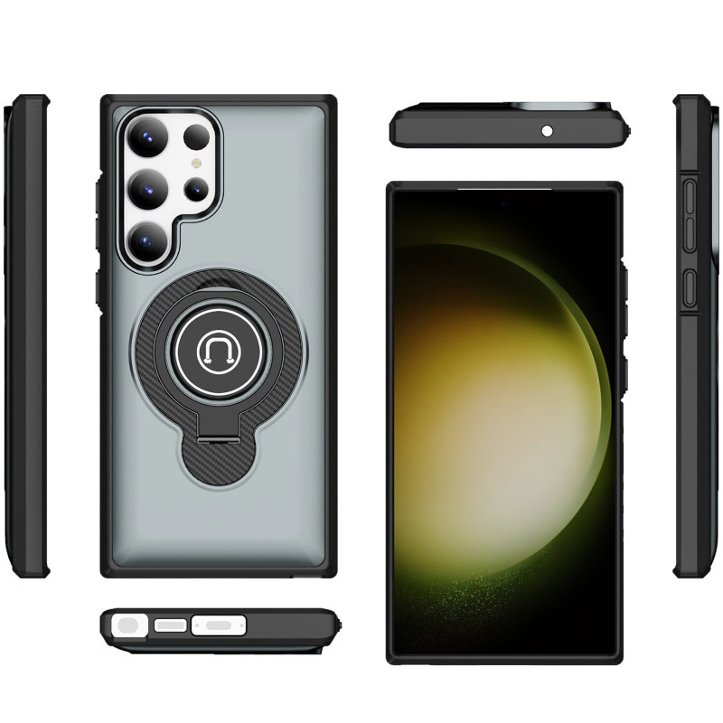 Фото TPU+Textured PC Magnet для Samsung Galaxy S23 Ultra (Grey) в магазине vchehle.ua