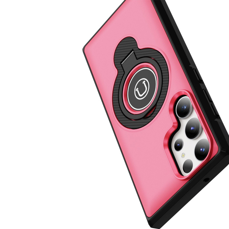 TPU+Textured PC Magnet для Samsung Galaxy S23 Ultra (Pink) в магазине vchehle.ua