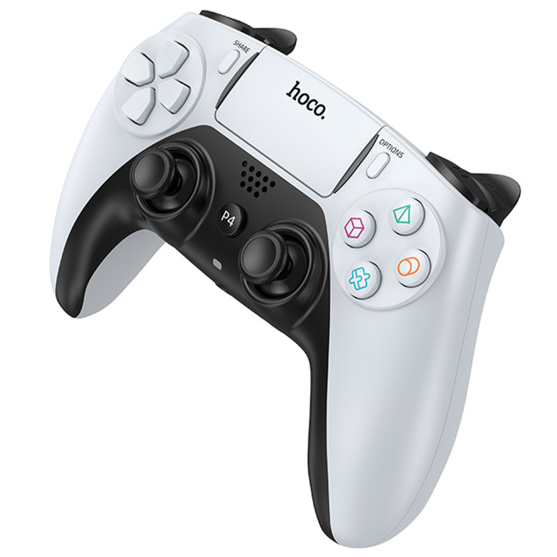 Купити Уцінка Ігровий джойстик геймпад Hoco GA1 Phoenix for PS4 (Пошкоджене пакування / White) на vchehle.ua
