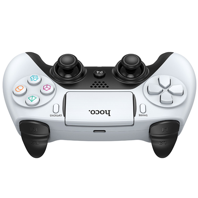 Замовити Уцінка Ігровий джойстик геймпад Hoco GA1 Phoenix for PS4 (Пошкоджене пакування / White) на vchehle.ua
