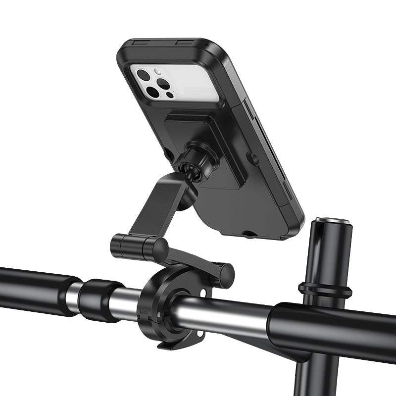 Уценка Вело- Мото- держатель Hoco CA101 Rider waterproof (Поврежденная упаковка / Black) в магазине vchehle.ua