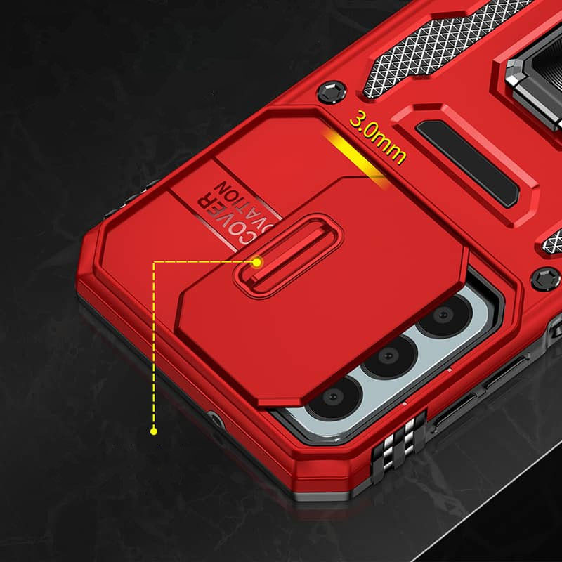 Купить Ударопрочный чехол Camshield Army Ring для Samsung Galaxy S25 FE (Красный / Red) на vchehle.ua