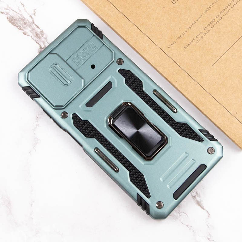 Замовити Удароміцний чохол Camshield Army Ring на Xiaomi Poco F5 / Note 12 Turbo (Зелений / Light Green) на vchehle.ua