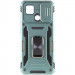 Фото Удароміцний чохол Camshield Army Ring на Xiaomi Redmi 9C / 10A (Зелений / Light Green) в маназині vchehle.ua