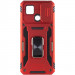 Удароміцний чохол Camshield Army Ring на Xiaomi Redmi 9C / 10A (Червоний / Red) в магазині vchehle.ua