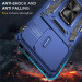 Замовити Удароміцний чохол Camshield Army Ring на Xiaomi Redmi Note 13 Pro 4G / 14s / Poco M6 Pro 4G (Синій / Navy) на vchehle.ua