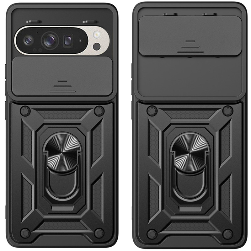 Фото Ударостійкий чохол Camshield Serge Ring на Google Pixel 10 Pro XL / 9 Pro XL (Чорний) на vchehle.ua