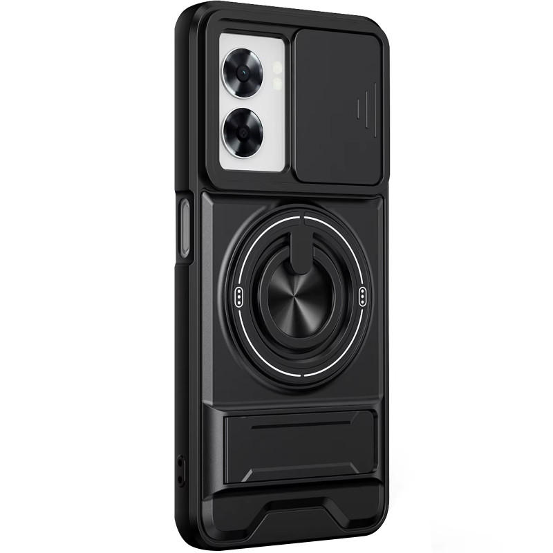 Удароміцний чохол Camshield StandRing case на Oppo A5x (Black)