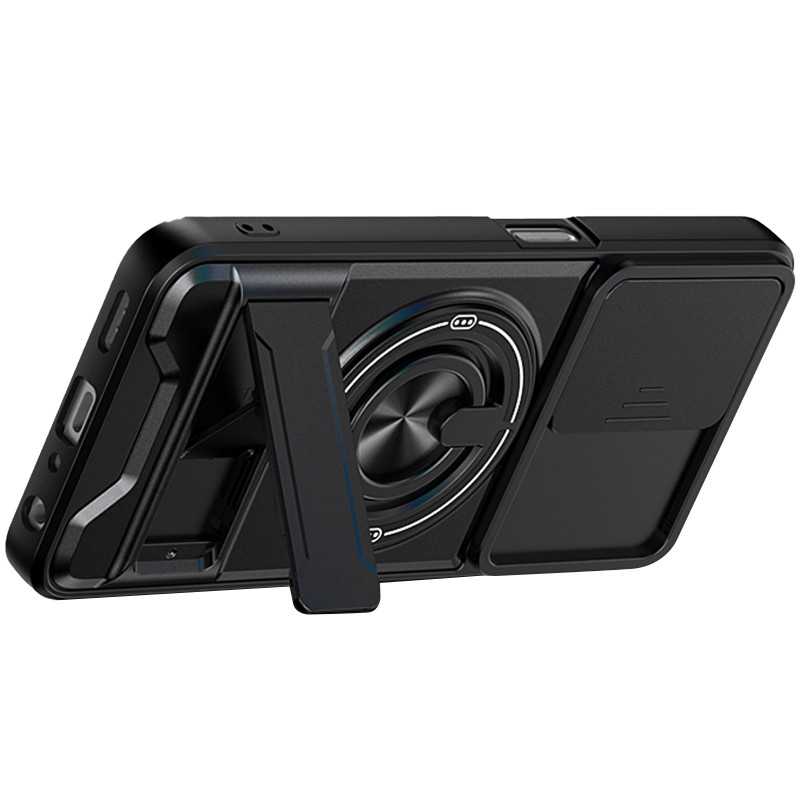 Фото Ударопрочный чехол Camshield StandRing case для Oppo A6x (Black) на vchehle.ua