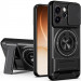 Фото Удароміцний чохол Camshield StandRing case на Oppo Reno 14F (Black) на vchehle.ua