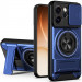 Фото Удароміцний чохол Camshield StandRing case на Oppo Reno 14F (Blue) на vchehle.ua