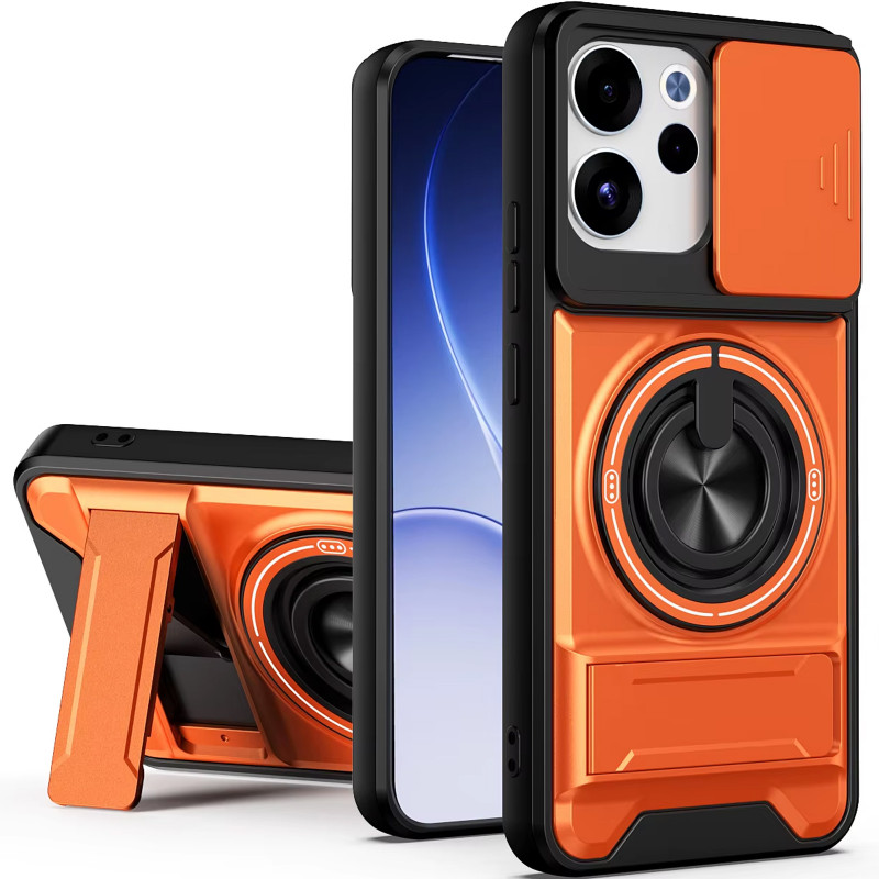 Фото Удароміцний чохол Camshield StandRing case на Oppo Reno 15 Pro (Orange) на vchehle.ua