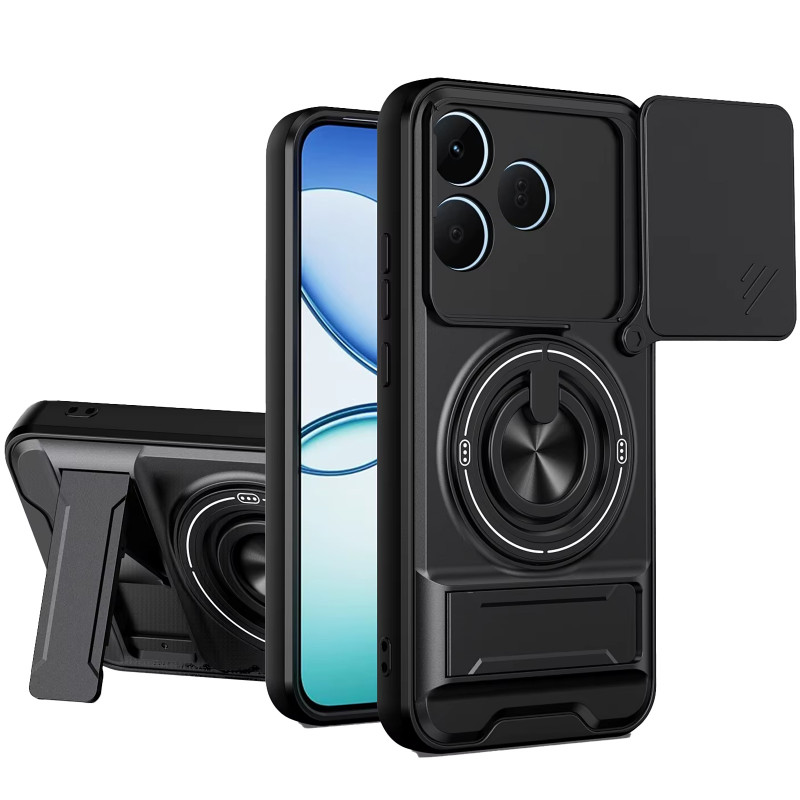 Удароміцний чохол Camshield StandRing case на Realme GT 7 (Black)
