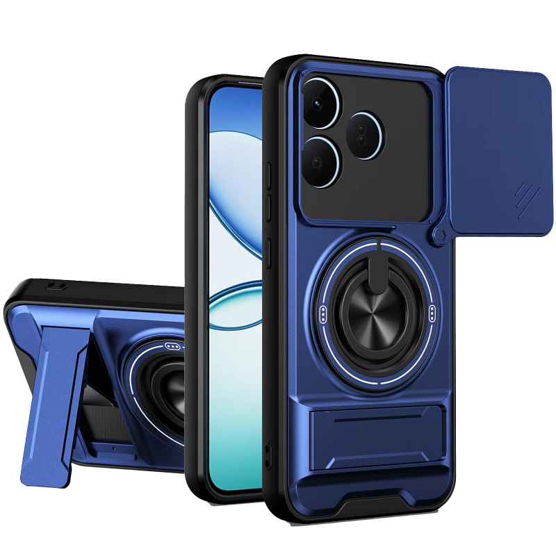 Удароміцний чохол Camshield StandRing case на Realme GT 7 (Blue)