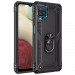 Ударостійкий чохол Serge Ring for Magnet на Samsung Galaxy A12 / M12 (Чорний)