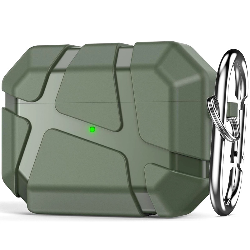 Ударопрочный футляр Titan Armor для наушников Airpods 3 (Green)