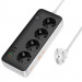 Фото Удлинитель Hoco AC22 Sunlight (PD30W/1C/3A/4xSocket) (1.5m) (Black) в магазине vchehle.ua