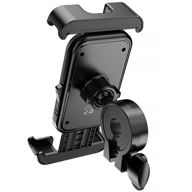 Вело- Мото- держатель Hoco H82 Vista Universal (Black / Metal gray) в магазине vchehle.ua