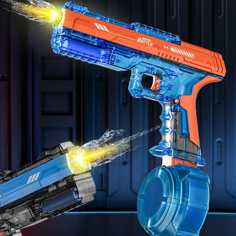 Фото Водяний акумуляторний пістолет Water Gun 66-35 (500ml) with lithium battery (Blue / Orange) на vchehle.ua