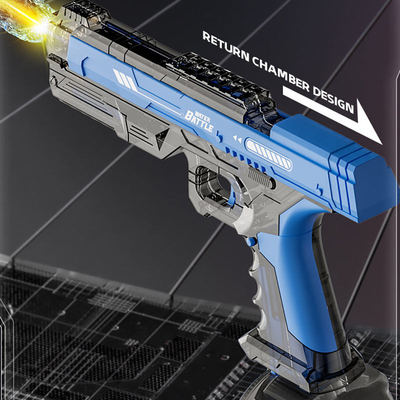 Фото Водяний акумуляторний пістолет Water Gun 66-35 (500ml) with lithium battery (Transparent blue) в маназині vchehle.ua