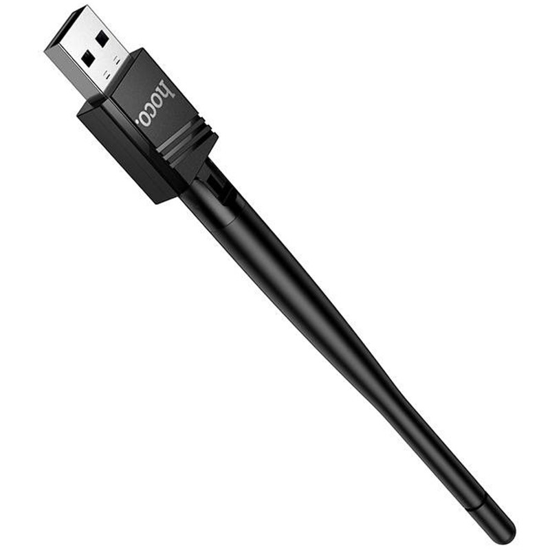 WiFi адаптер Hoco HI37 WiFi4 USB External Antenna 150Mbps (Black) в магазині vchehle.ua