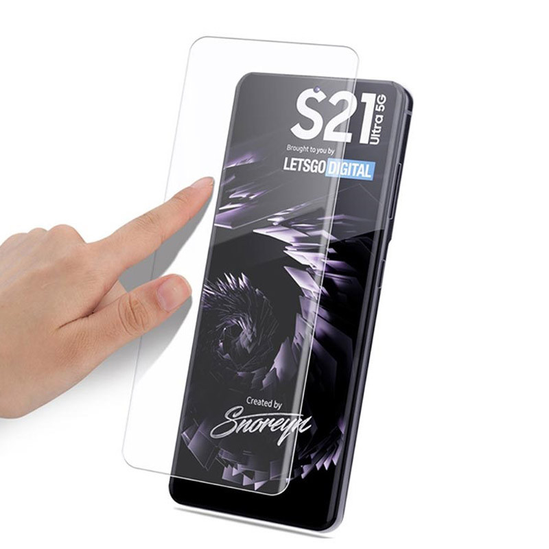 Фото Захисне 3D скло Mocolo з УФ лампою на Samsung Galaxy S21 Ultra (Прозорий) в маназині vchehle.ua