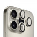 Фото Захисне скло BlueO Metal на камеру на Apple iPhone 16 Pro / 16 Pro Max / 15 Pro / 15 Pro Max (Сірий / Natural Titanium) в маназині vchehle.ua