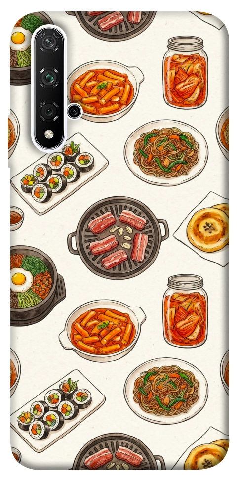 Чехол Korean food для Huawei Honor 20