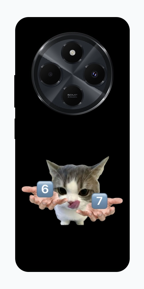Чехол Six Seven cat для Xiaomi Redmi 14C