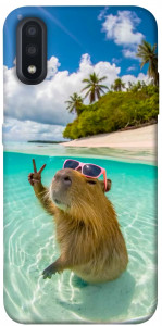 Чехол Сapybara vacation для Galaxy A01