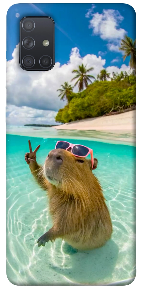 Чохол Сapybara vacation для Galaxy A71 (2020)