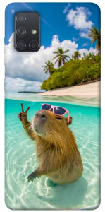 Чехол Сapybara vacation для Galaxy A71 (2020)